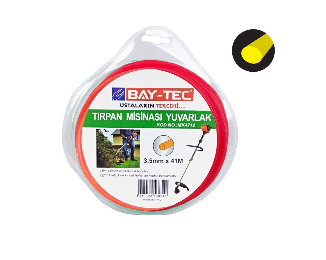 Yuvarlak Tırpan Misinası 3.5 mm x 41 mt MK4712 BAYTEC