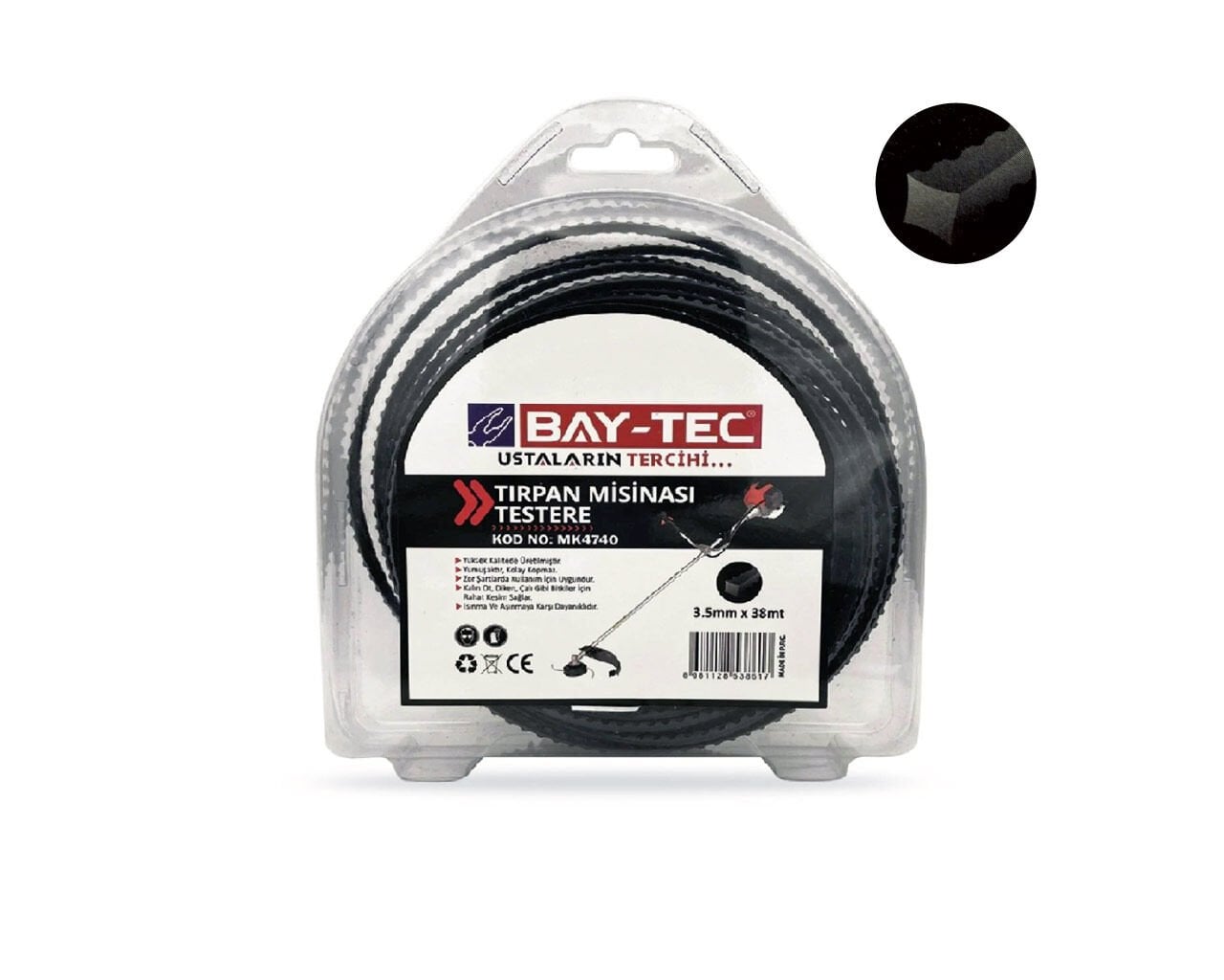 Testere Tırpan Misinası 3.5 mm x 41 mt MK4740 BAYTEC