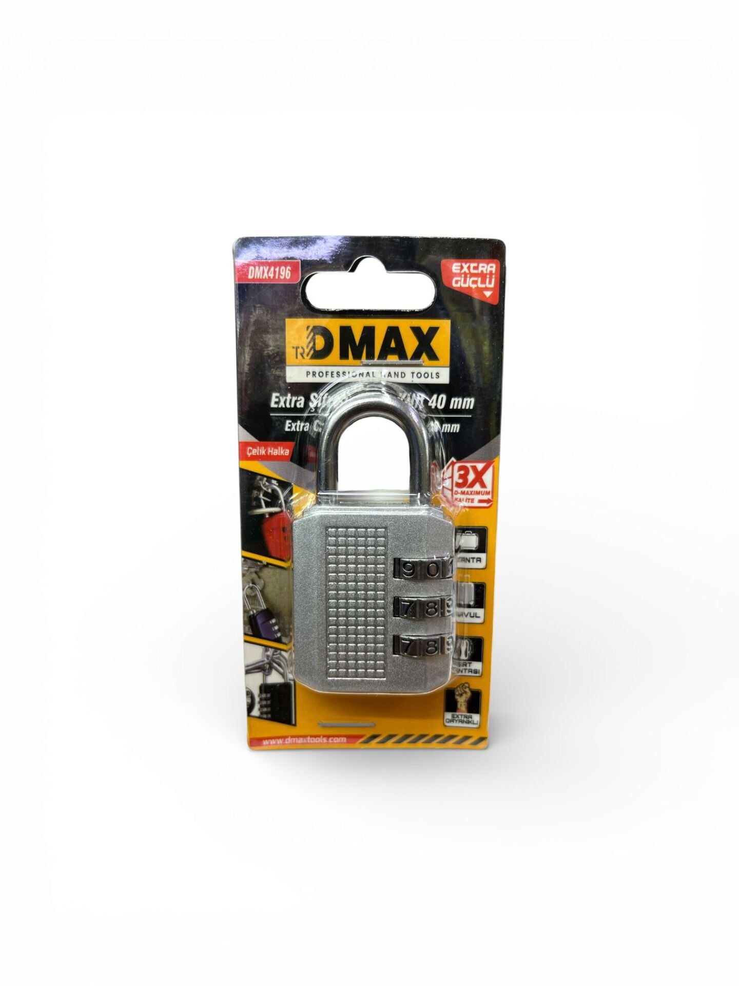 Ekstra Güçlü 40mm Asma Kilit Dmx4196 Gümüş renk