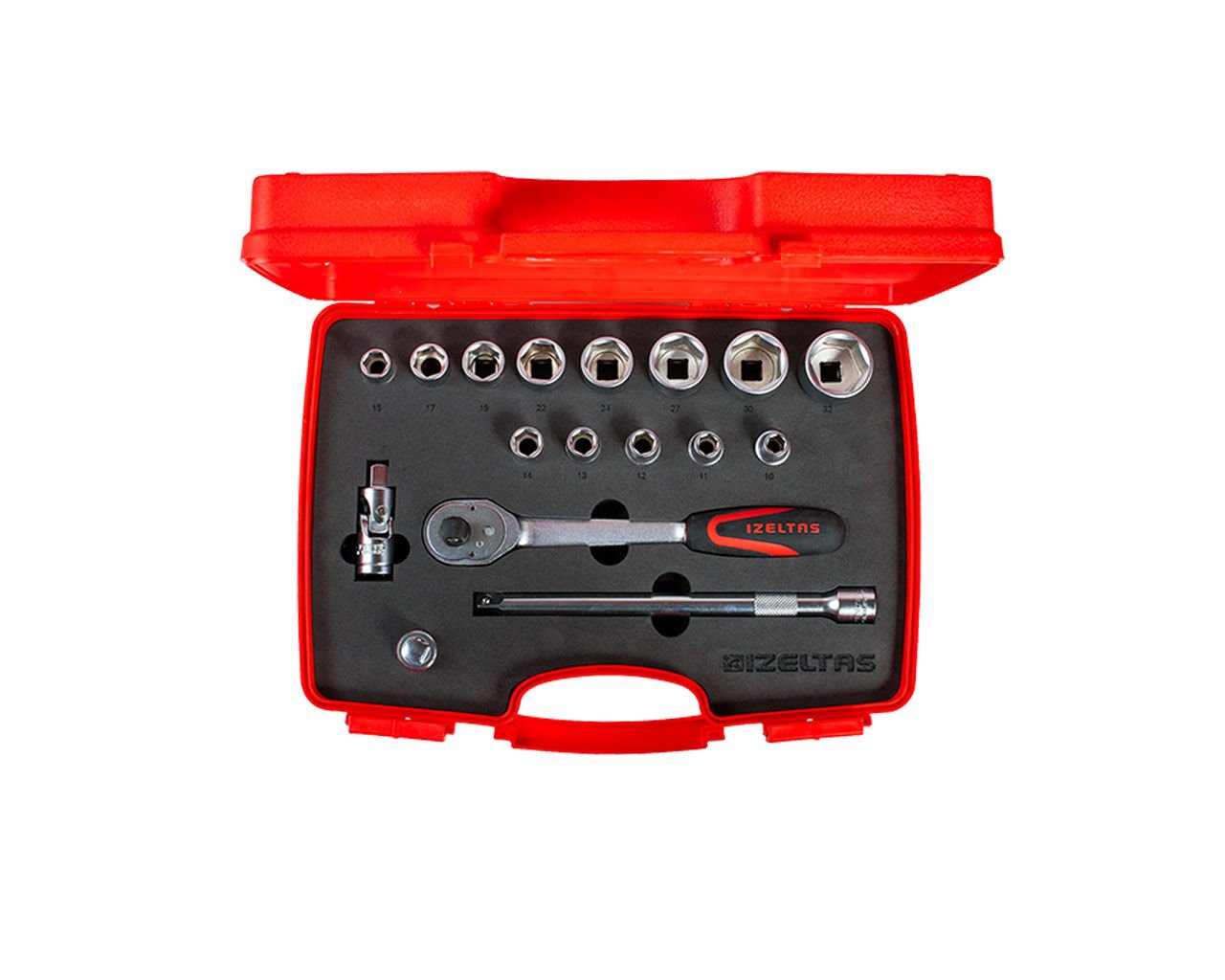 1/2” Altı Köşe Lokma Anahtar Takımı 17 Parça İzeltaş