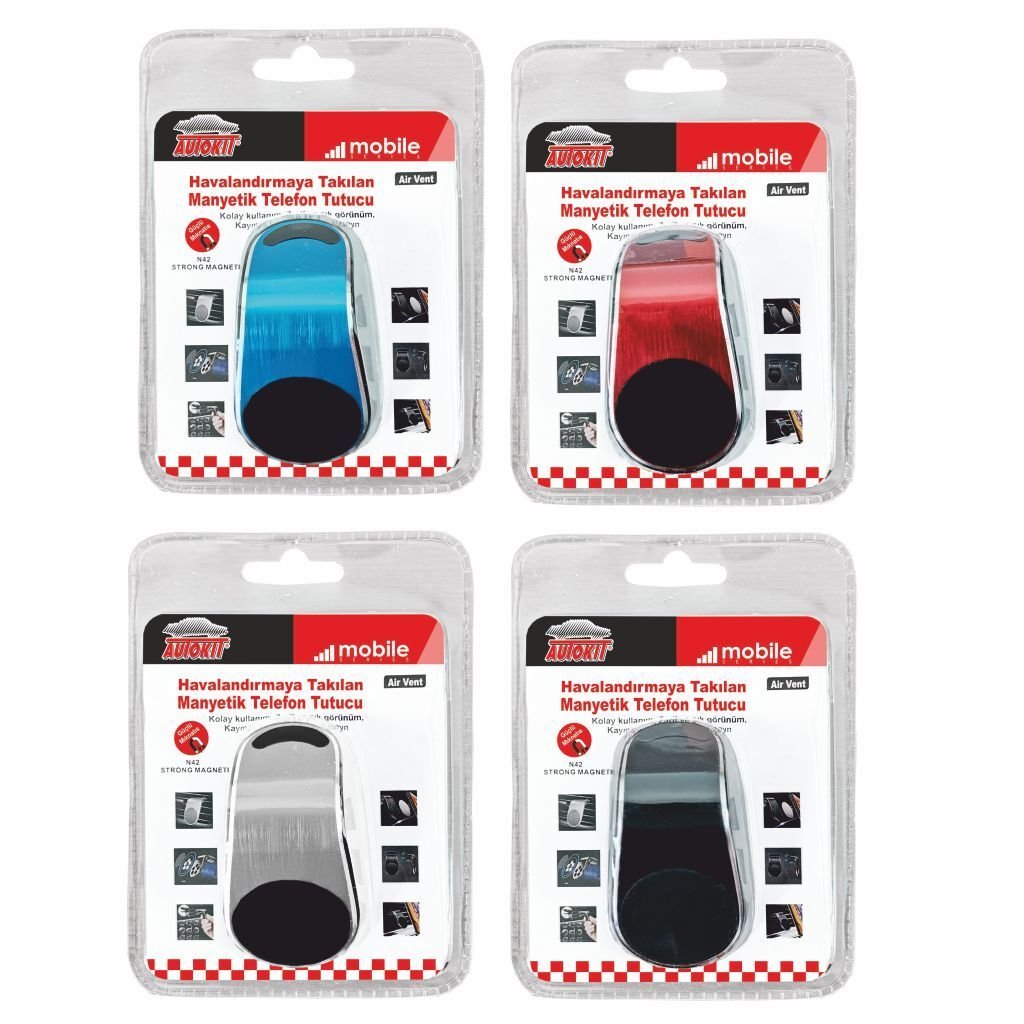 AUTOKIT HAVALANDIRMAYA TAKILAN MANYETİK TELEFON TUTUCU – FA1-728 4 RENK