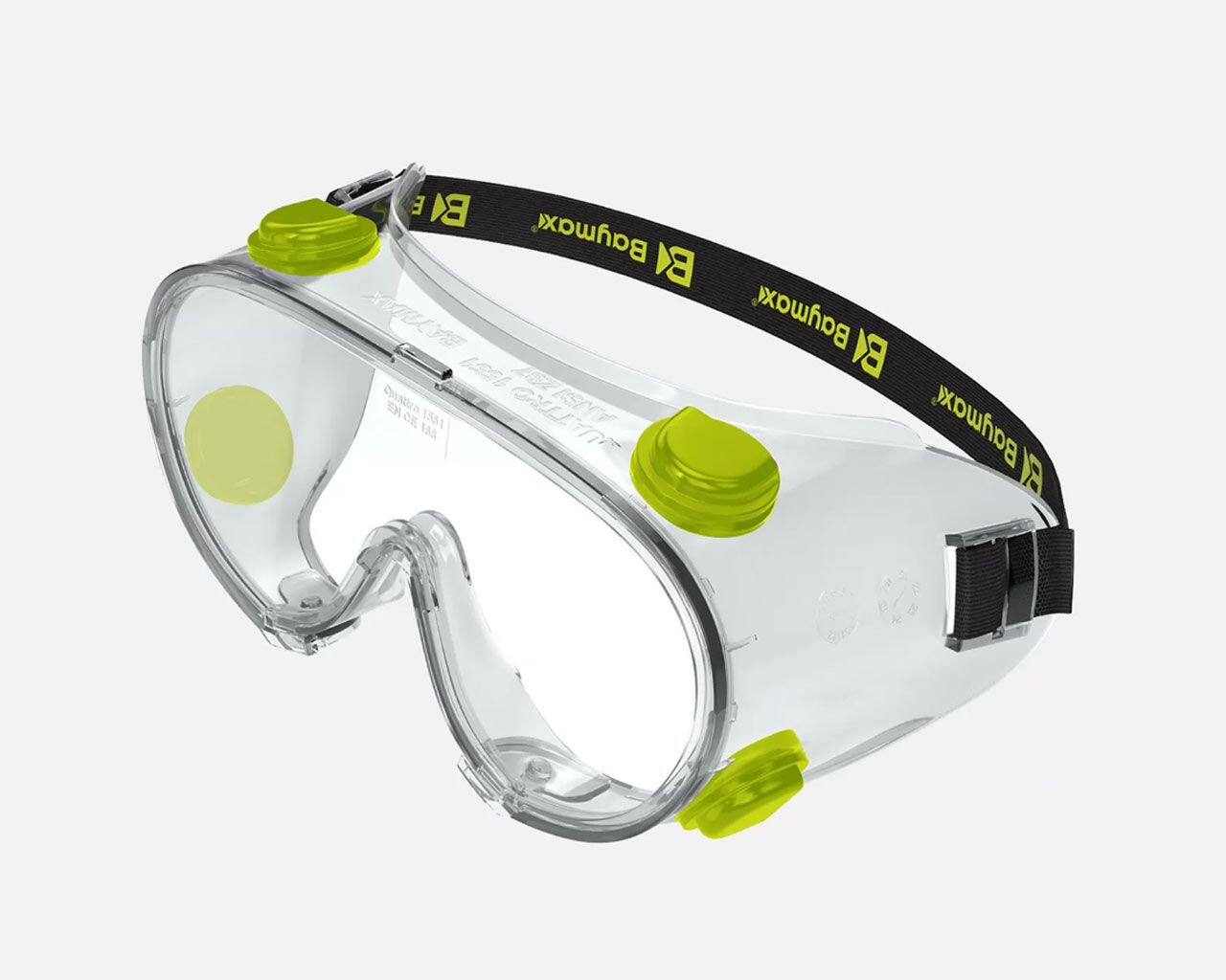 QUATTRO Ventilli Çapak Gözlüğü Şeffaf BAYMAX S-1551