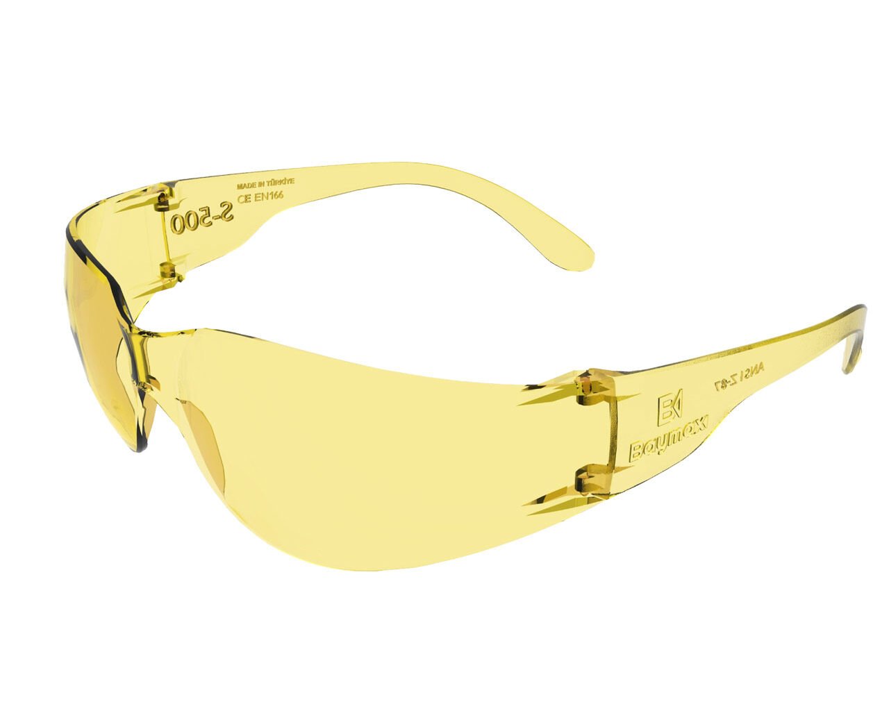 Dinamik Koruyucu Gözlük Sarı BAYMAX S-500