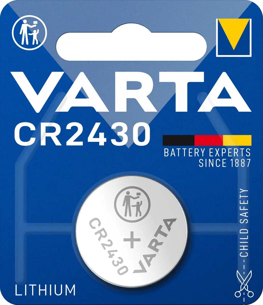 Varta CR2430 3V Elektronik Lityum Pil Germany