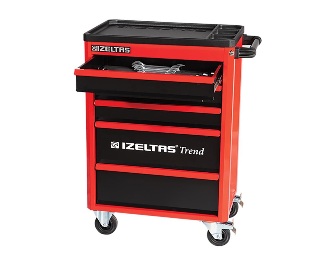 İZELTAŞ TREND SERİSİ TAKIM ARABASI 5 ÇEKMECE DOLU 93 PARÇA