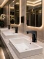 Stilla Çift Su Fotoselli Siyah Lavabo Bataryası Acar 01.02.206S