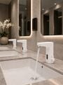 Stilla Çift Su Fotoselli Beyaz Lavabo Bataryası Acar 01.02.206B