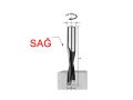 10 mm Sağ Ahşap İşleme CNC Makine Delici Uç