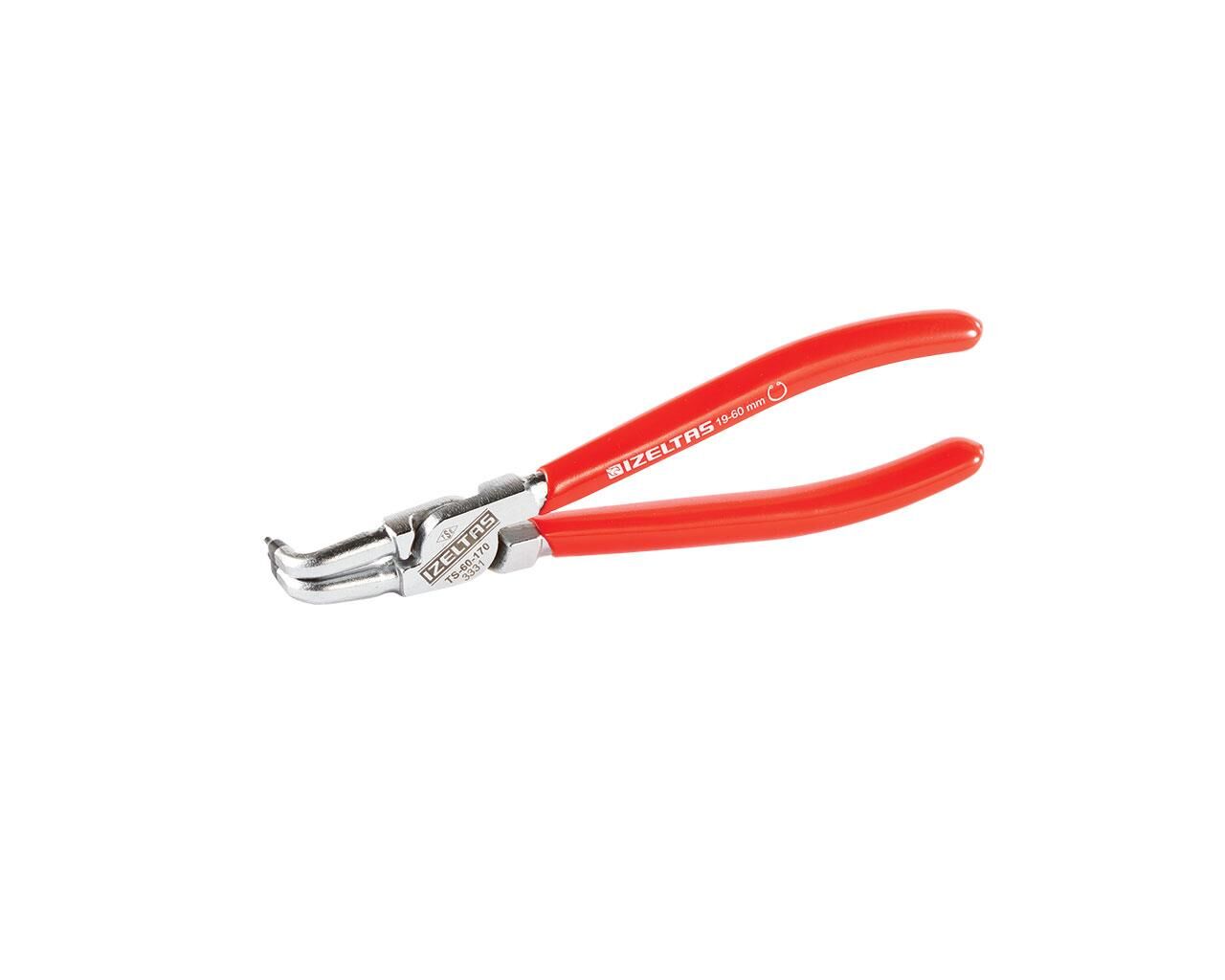 İzeltaş İç Segman Pense Yaysız Eğri 170 mm-3331