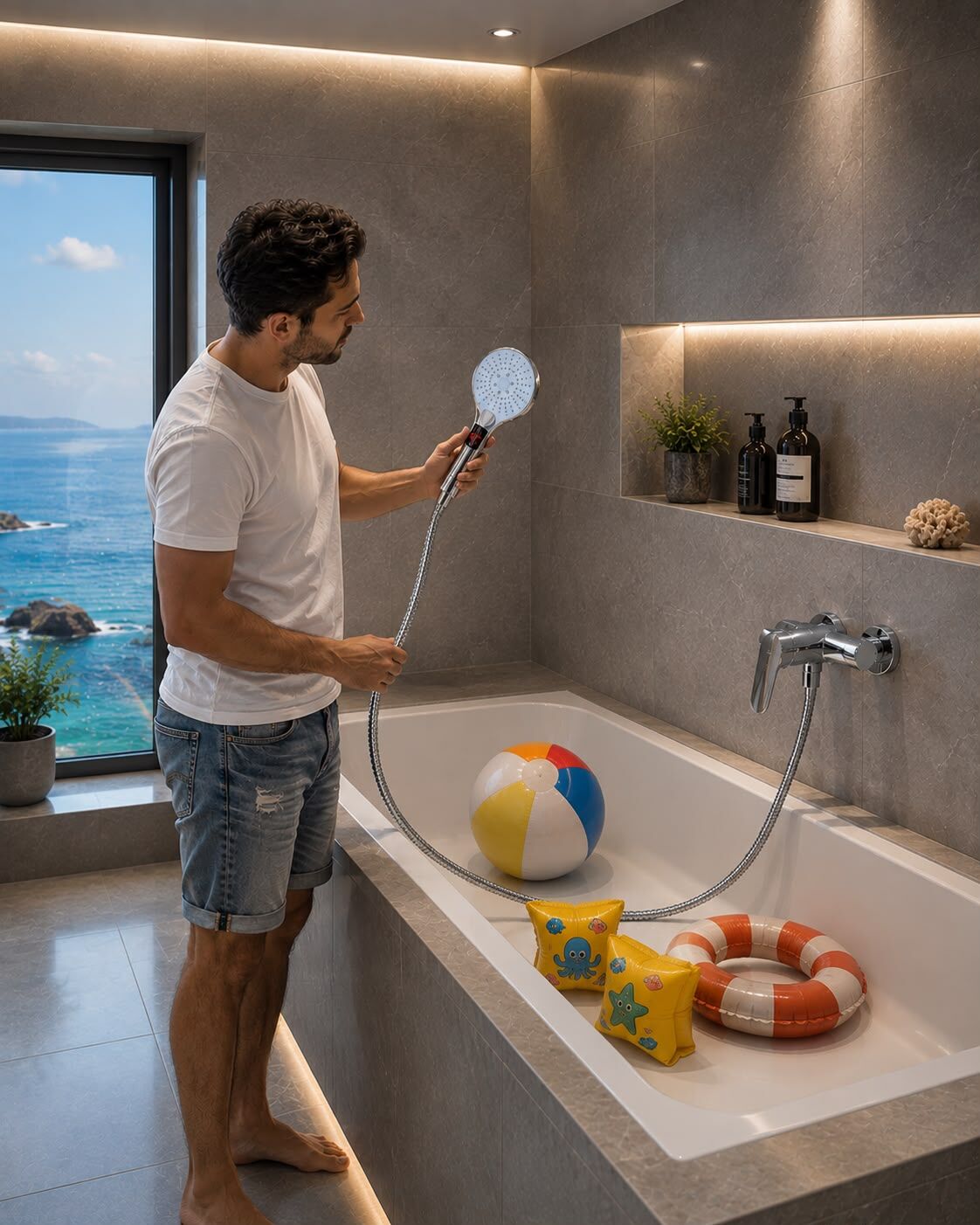 Digital Led Ekranlı Mafsallı Duş Seti Acar 17.07.200DL