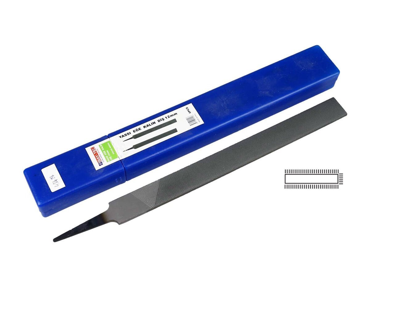 Yassı Eğe Kalın Diş 8'' MK0930 BAYTEC