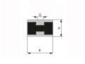 50X35MM M10 C TİP LASTİK TAKOZ PULLU-4'lü Paket