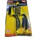 Profesyonel Yassı Tel Fırça Setı 3 Parça Dmax DMX4129