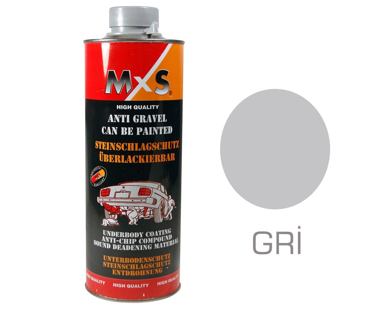 MXS Pütür Boyanabilir Alt Kaplama Gri 1 kg