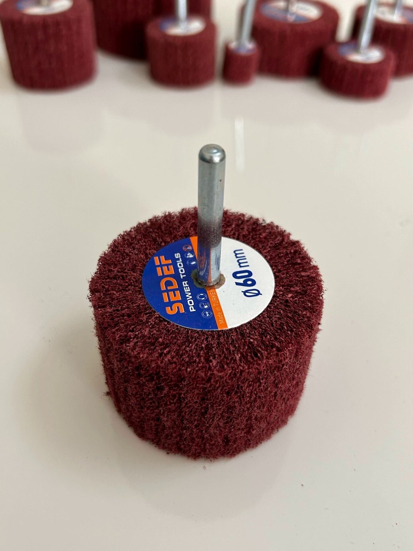 60x30 Saplı Elyaf Mop Zımpara 10'LU PAKET