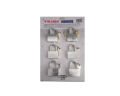 Çelik Asma Kilit 55 mm 6'lı Set Trimax Master MK2443