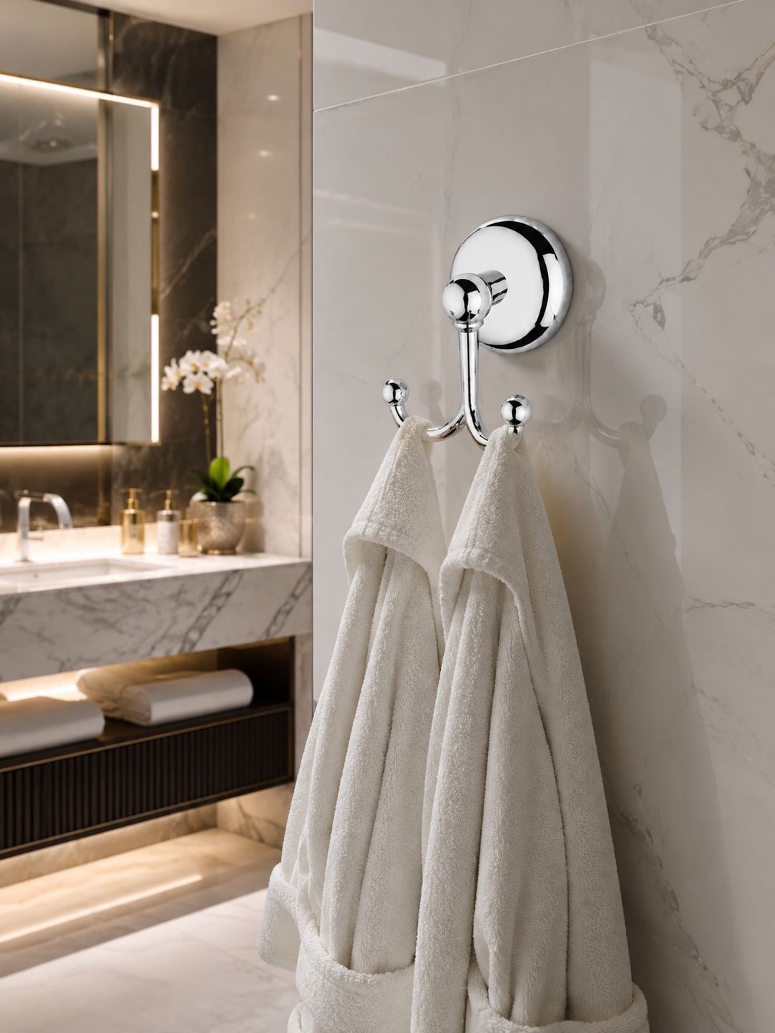 Lıfe Çiftli Bornozluk Krom Acar LD5124
