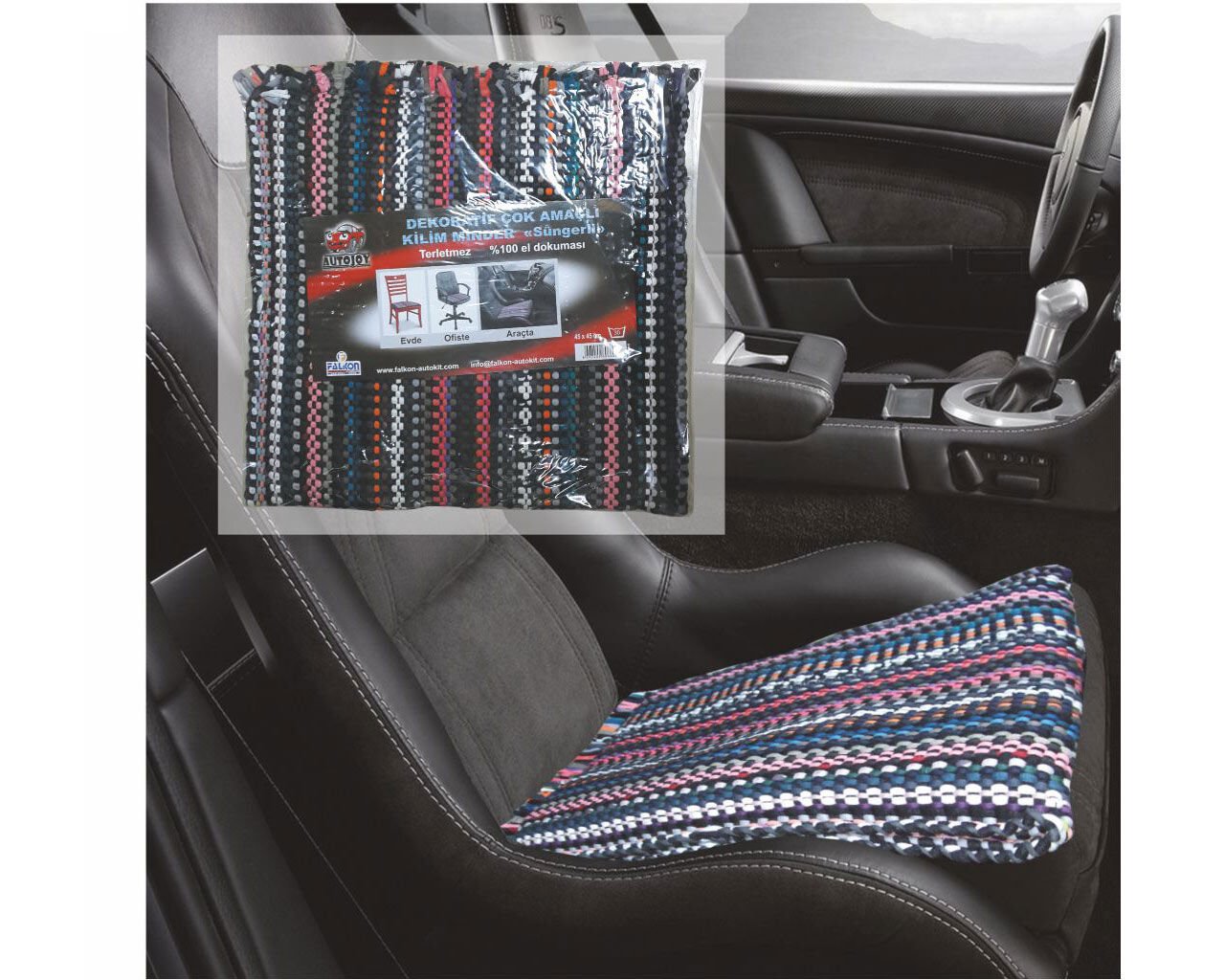 Autokit Dekoratif Çok Amaçlı Kilim Minder