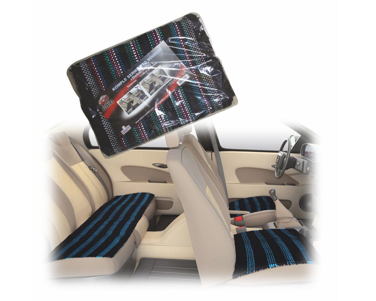 Autokit Autojoy Dekoratif Çok Amaçlı Komple Kilim Minder