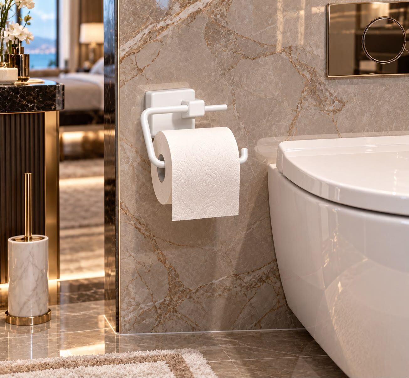 Platin White Wc Kağıtlık Acar KS8001