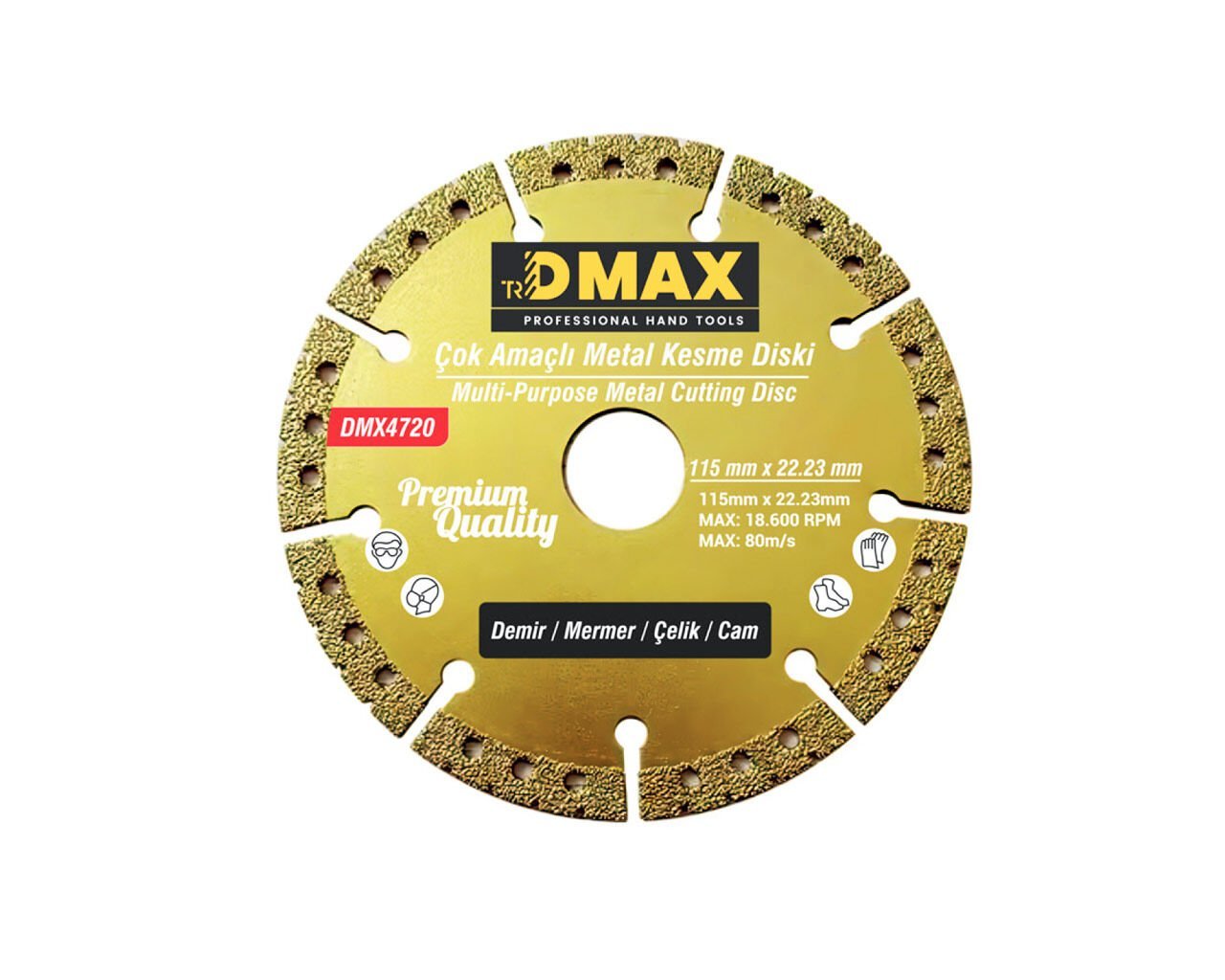 Çok Amaçlı Metal Kesme Diski 115x22.23mm DMX4720