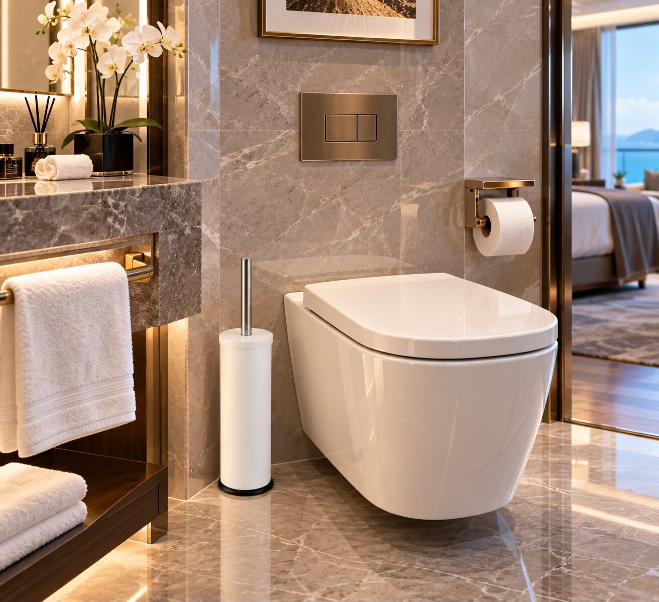 Platin White Klozet Fırçası Acar 34434