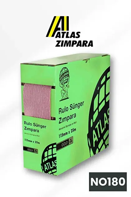 Rulo Sünger Zimpara 115 mm En Atlas A296 180 Kum-2 mt
