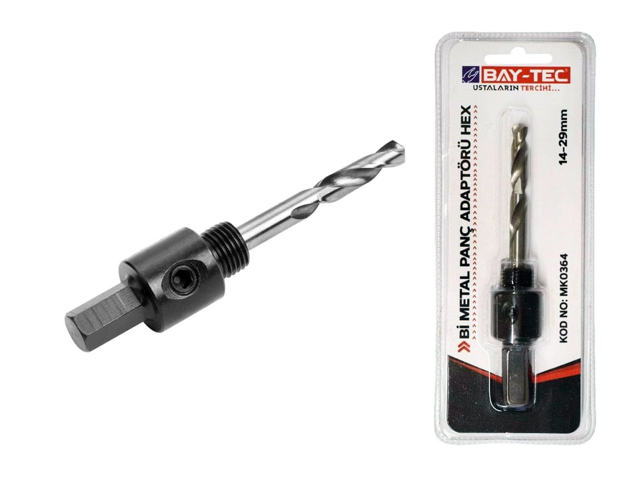 Bimetal Panç Adaptörü HEX 14-29 mm MK0364