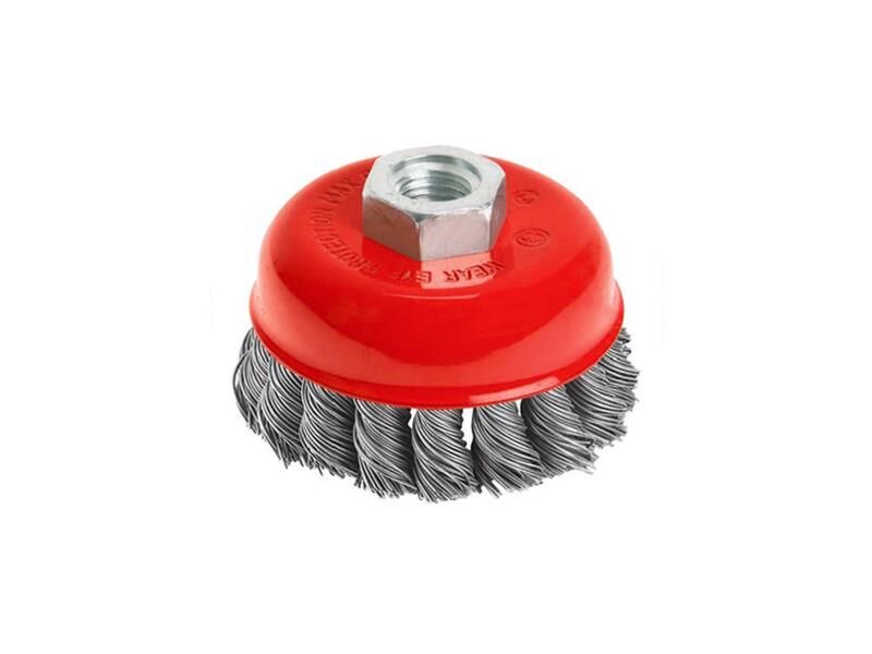 Burgulu Çanak Tel Fırça 85 mm MK1160