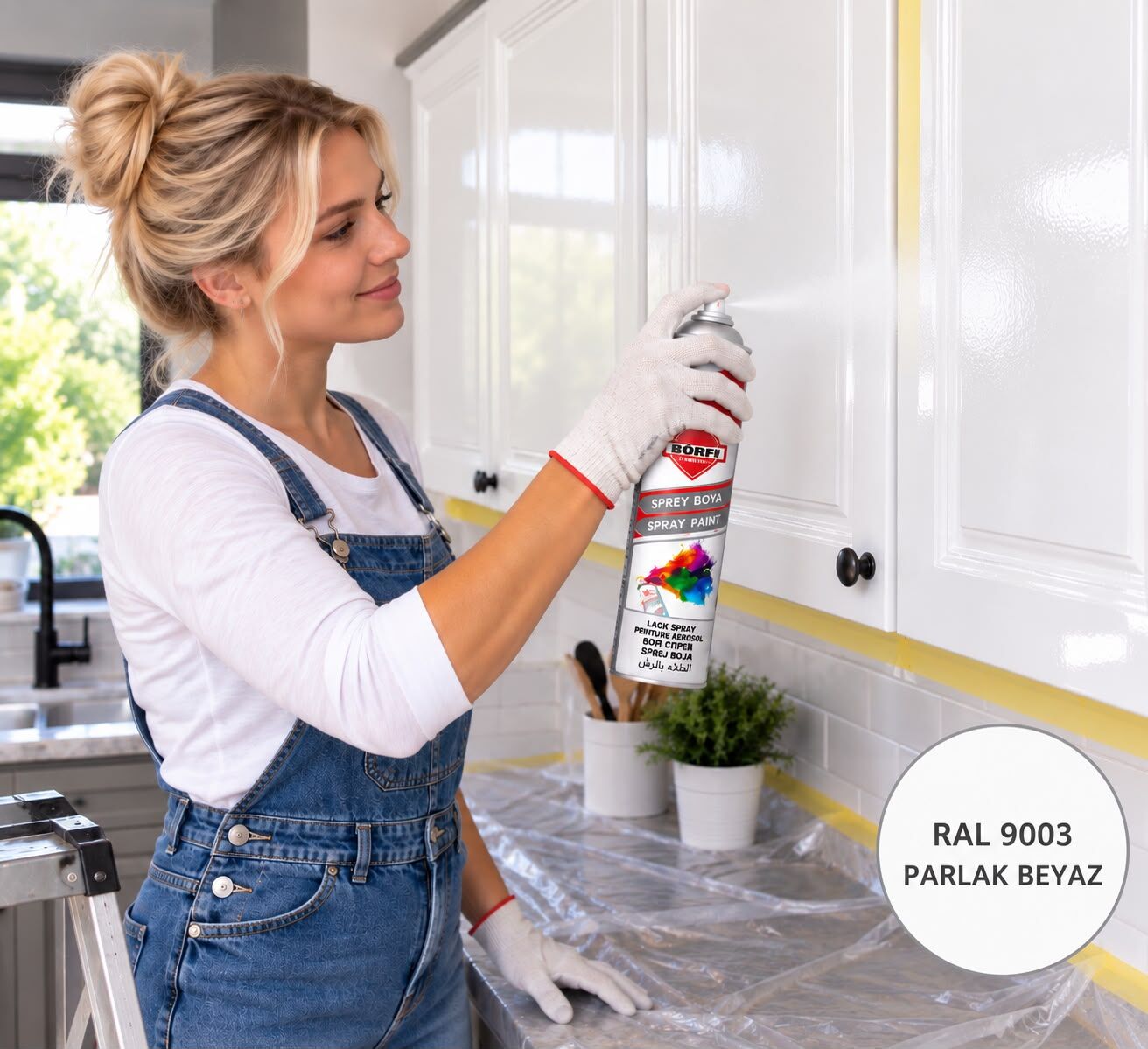 Beyaz 301 Sprey Boya(Parlak) Akrilik Börfh 400 Ml (6024995)