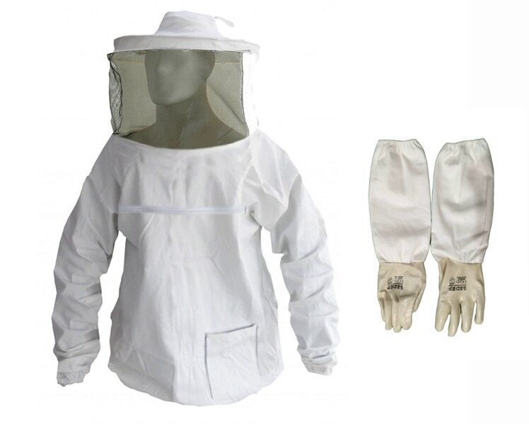 Arıc Mont Kıyafet Set XL(Mont Maske+Arıcı Uzun Eldiven) Sedef