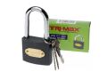 Tri-max Gri Döküm Uzun Asma Kilit 25 mm BAYTEC