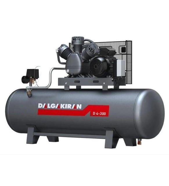 Dalgakıran Hava  Kompresörü 4D-300 250 Lt. Kompresör 3kw/4hp Tek Kademeli 7 Bar