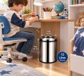 Pratik Çemberli  Çöp Kovası 12 Lt Paslanmaz Acar 13281