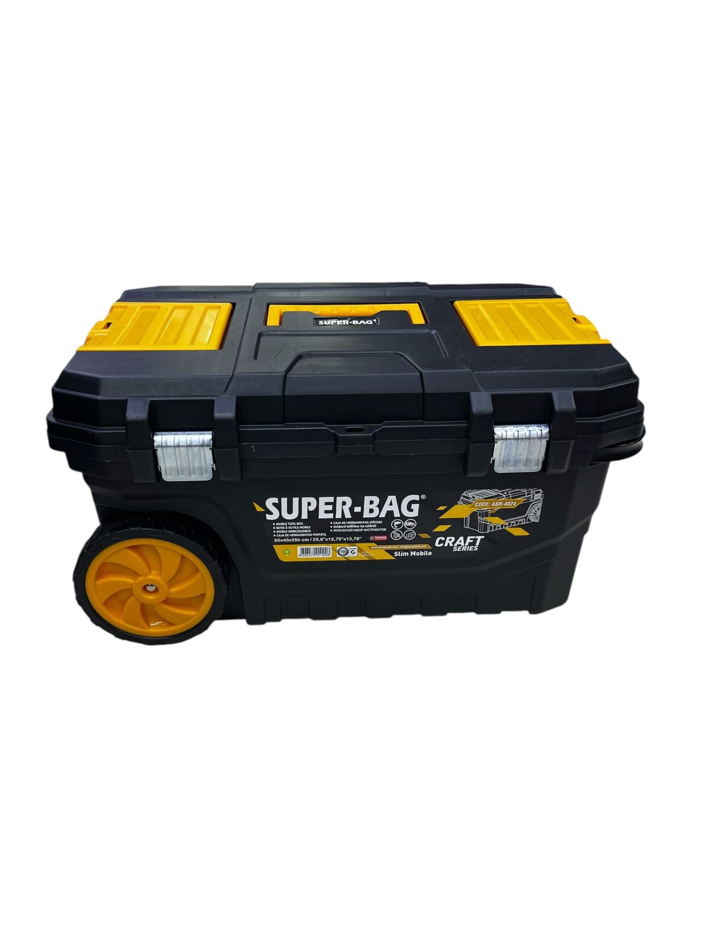 Super Bag  25,6 İnç  Mobil Takim cantasi cekcekli Alet Tekerlekli canta  Asr4024