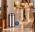 Pratik Çemberli  Çöp Kovası 20 Lt Paslanmaz Acar 13283