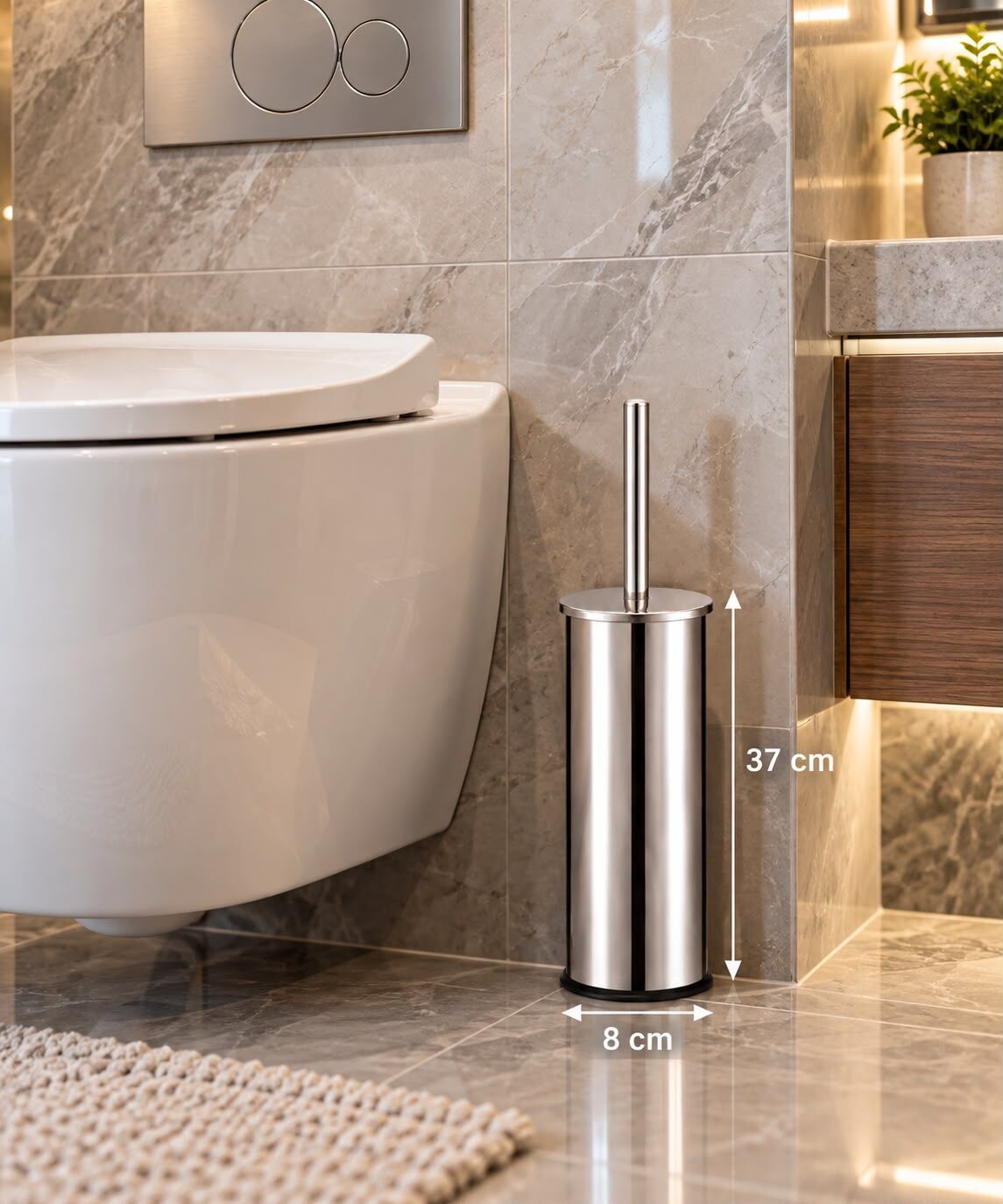 Düz Kapak Klozet Fırçası  Acar 13382