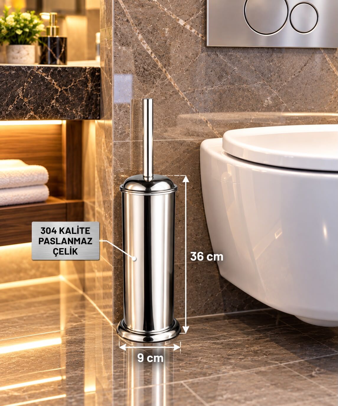 Bilyeli Klozet Fırçası ÇAP-9 Acar 13395