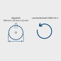 DALDIRMALI DAİRE TESTERE PL55 160MM SCHEPPACH