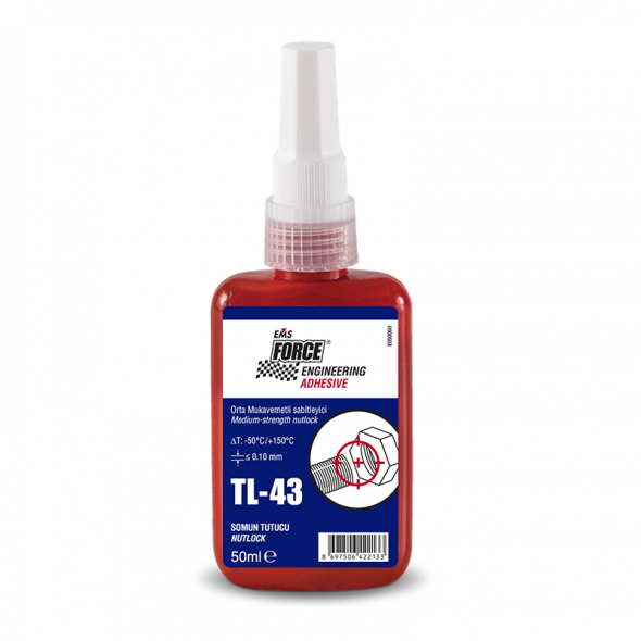 EMS FORCE Tl-43 Orta Mukavemetli Civata Sabitleyici 50ml