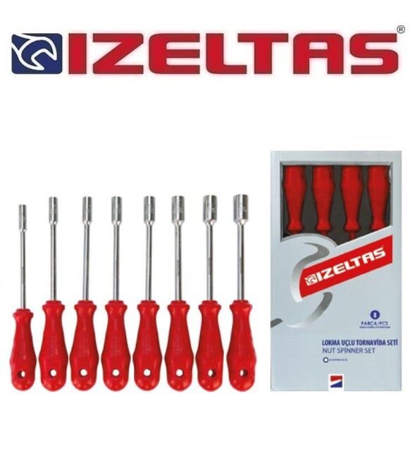 İZELTAŞ LOKMA UÇLU TORNAVİDA TAKIM 8 PARÇA